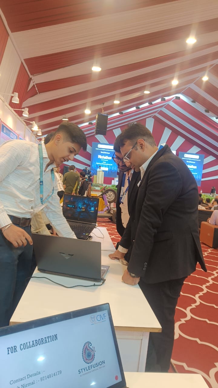 CHARUSAT Expo 3.0 booth setup