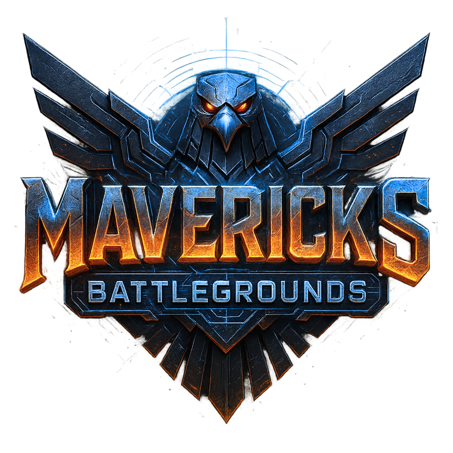 Mavericks Battlegrounds Logo - Best Multiplayer Battle Arena Game 2025 by Game Developer Dharmik Gohil