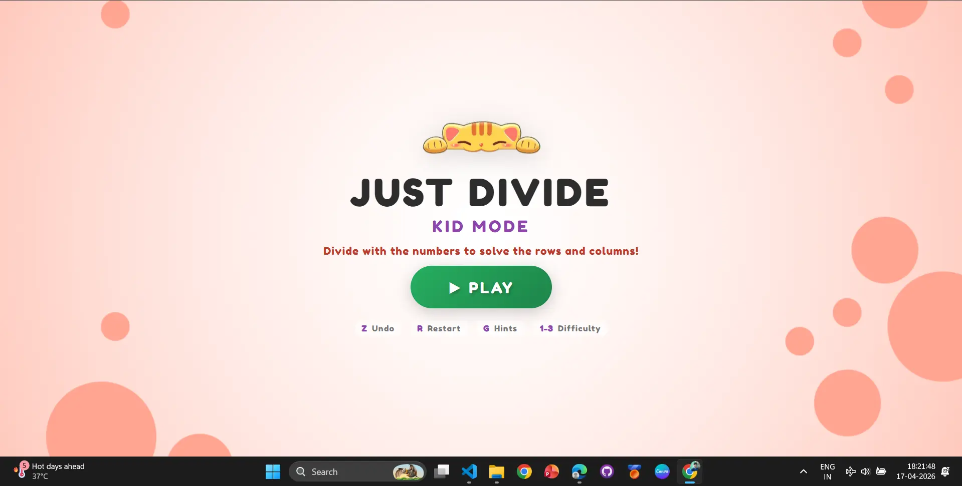 Just Divide - Unity 2D Math Puzzle Mobile