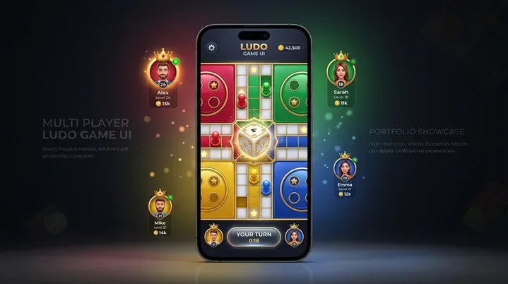 Ludo Game UI Design - Freelance Work in Figma by Dharmik Gohil